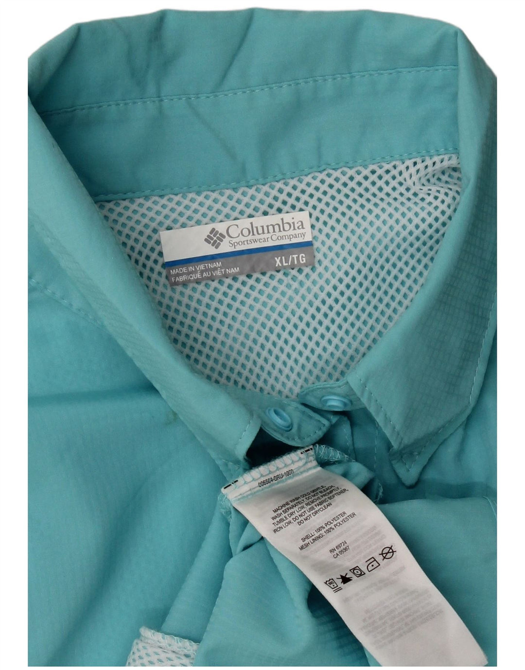Columbia Chemise Femme UK 18 XL Turquoise Polyester