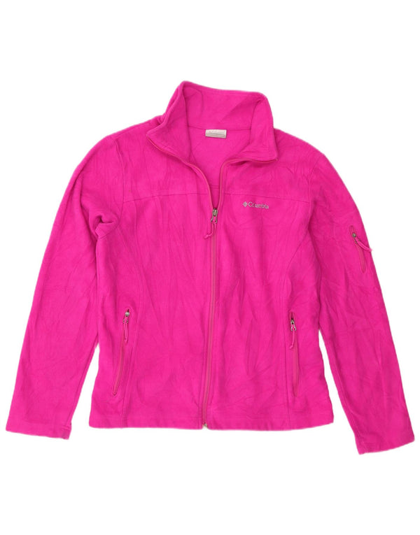 Columbia Veste Polaire Femme UK 14 Rose Moyen Polyester
