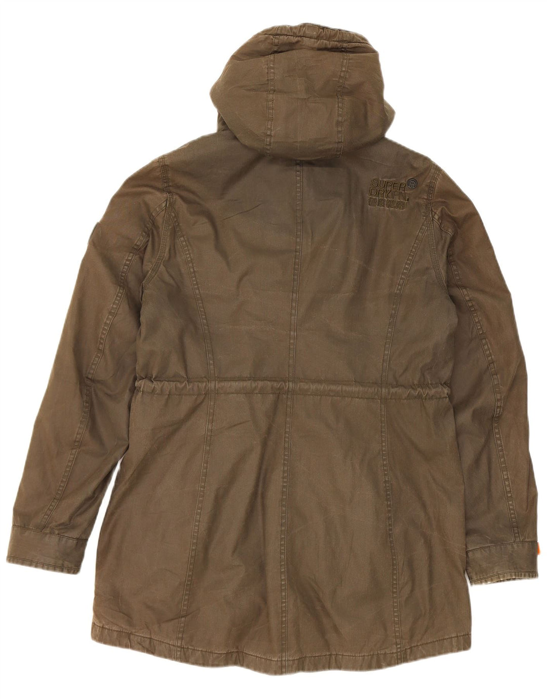 Superdry Parka à capuche pour homme UK 40 Large Kaki Polyester