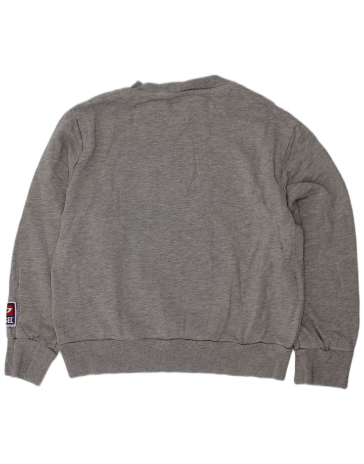 Diesel Sweat-shirt graphique pour garçon 7-8 ans Gris Coton
