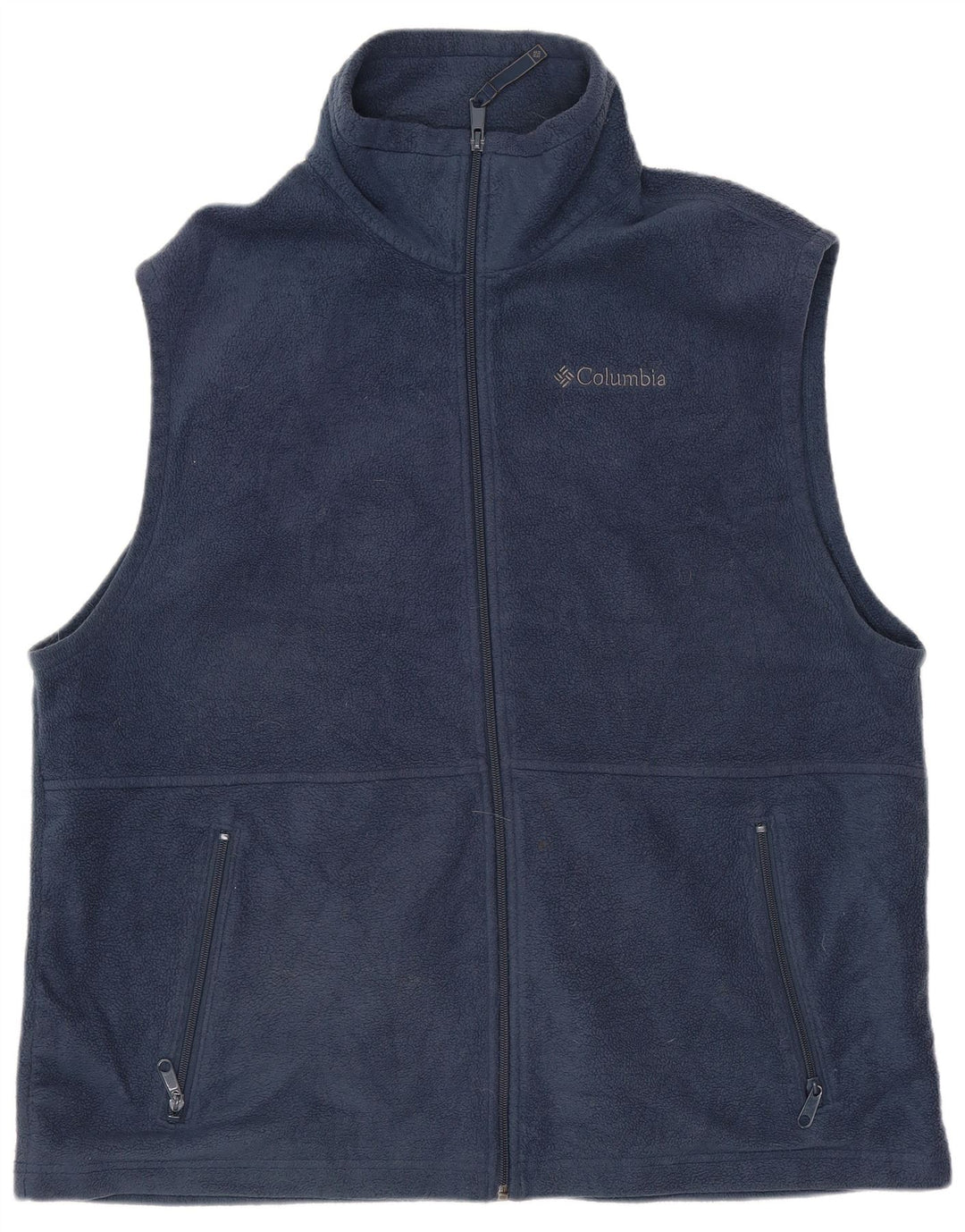 COLUMBIA Gilet Polaire Homme UK 40 Large Bleu Marine Polyester