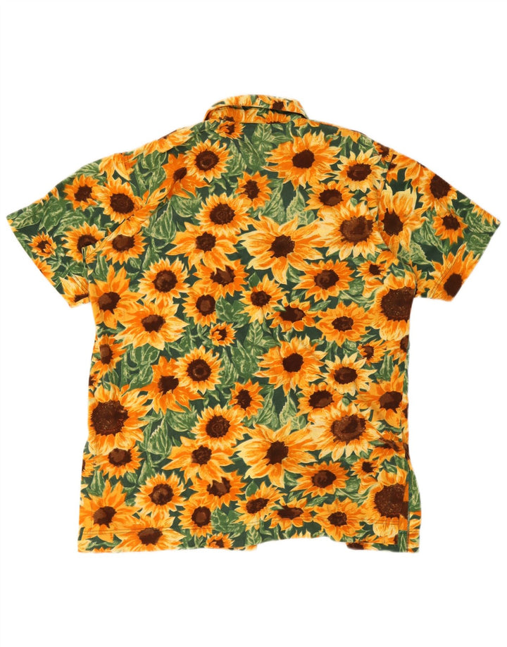 chemise à manches courtes femme vintage EU 38 Floral multicolore moyen