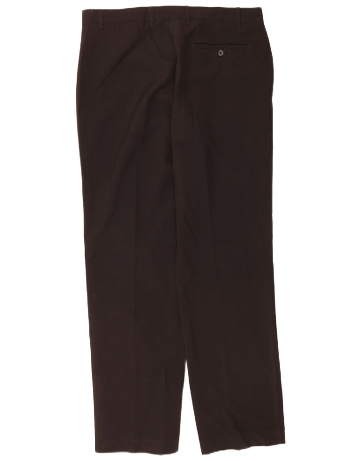 Marks & Spencer Pantalon chino droit sur mesure pour homme W36 L33 Noir