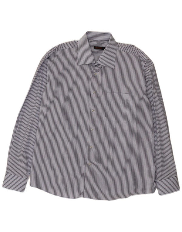 Pierre Cardin Chemise Homme XL Bleu Rayure Coton
