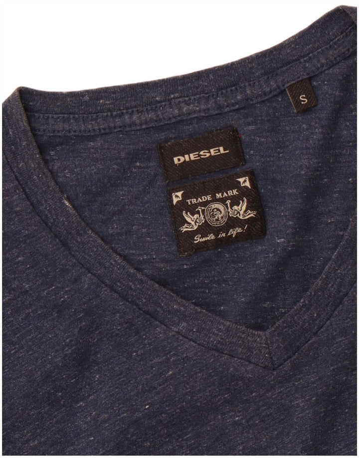 DIESEL T-Shirt Homme Top Small Bleu Marine Moucheté