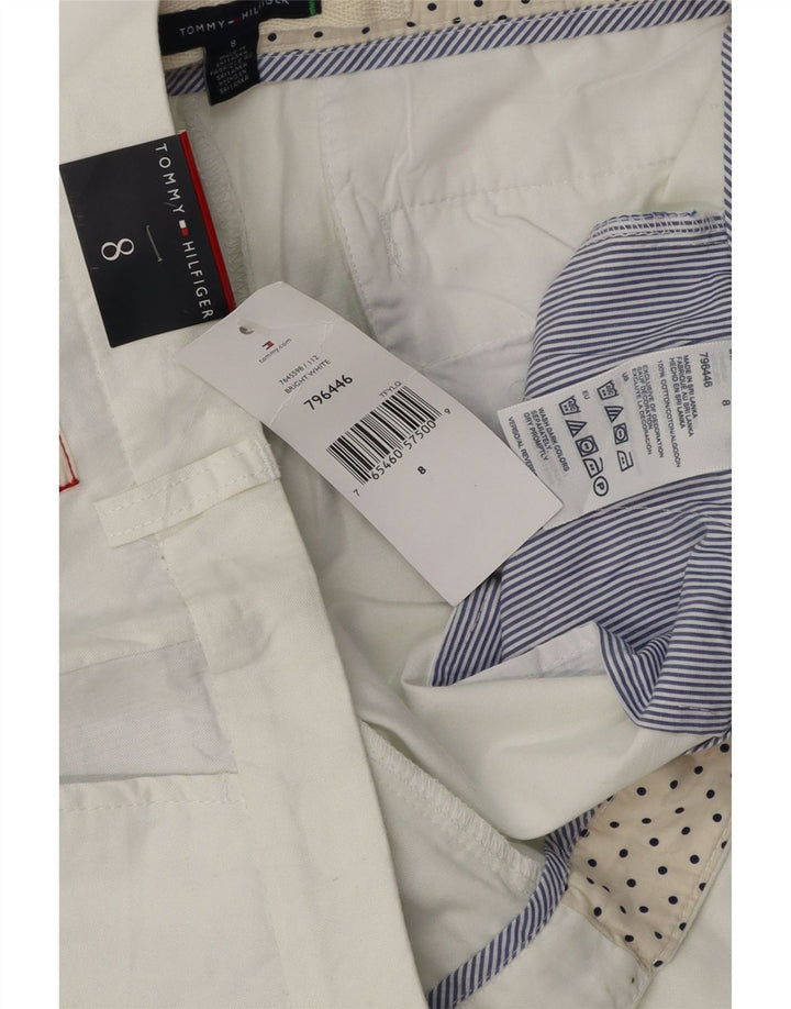 Tommy Hilfiger Short Chino Femme US 8 Medium W32 Coton Blanc