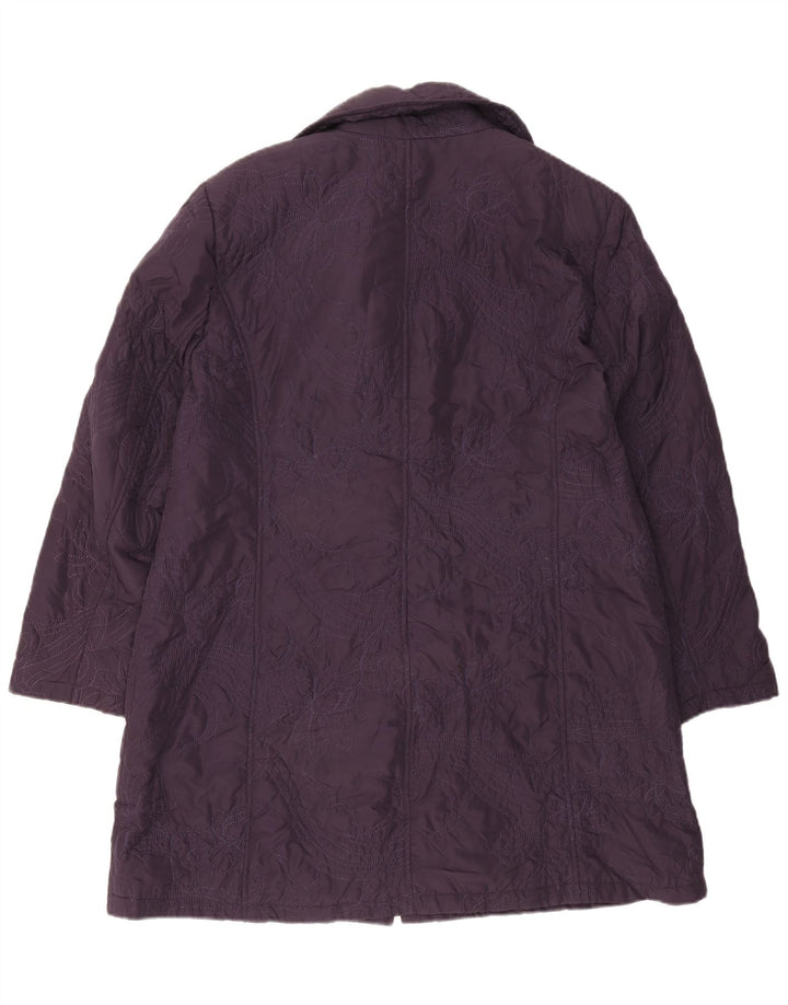 Marks & Spencer Manteau autographe pour femme UK 18 XL Violet Polyester