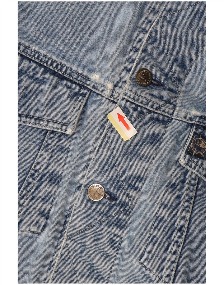 AMERICANINO Veste en Jean Homme UK 42 XL Bleu Coton