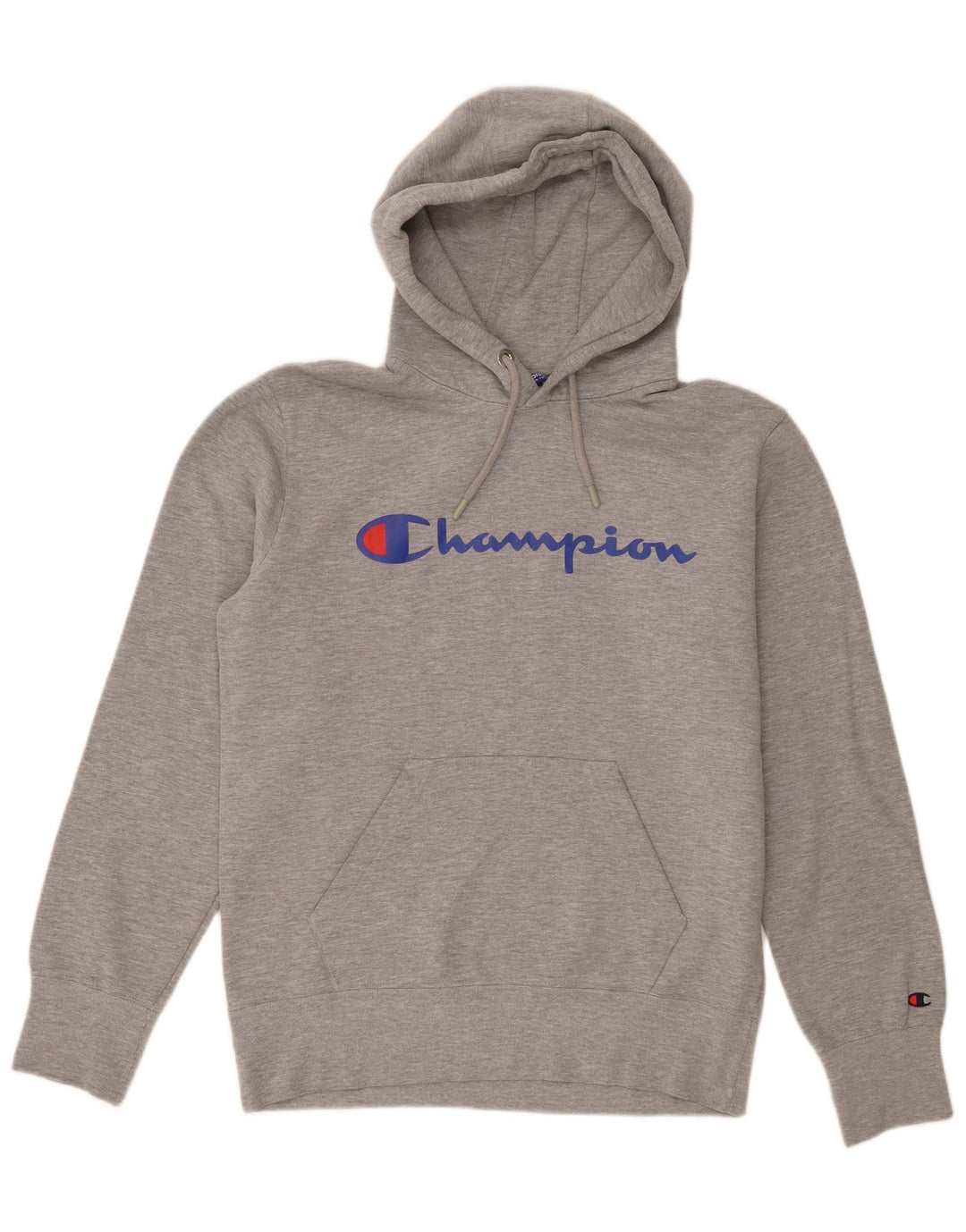 Champion Pull à Capuche Graphique Homme Gris Moyen Moucheté