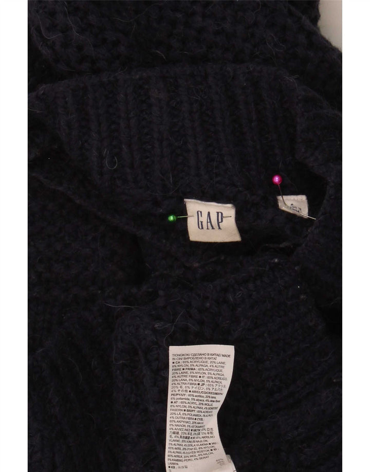 Gap Pull surdimensionné à col roulé pour femme UK 10 Petit Bleu marine