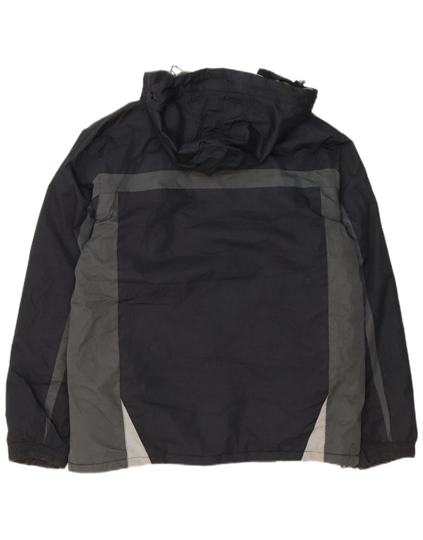 Mountain Warehouse Veste coupe-vent pour homme UK 40 Large Noir Colourblock
