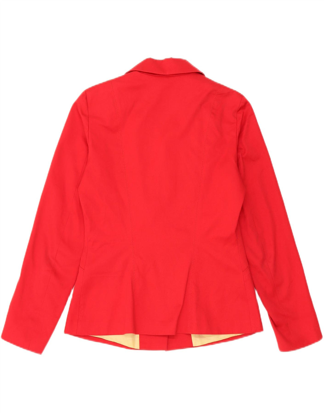 vintage Femme 3 Bouton Blazer Veste IT 44 Coton Rouge Moyen