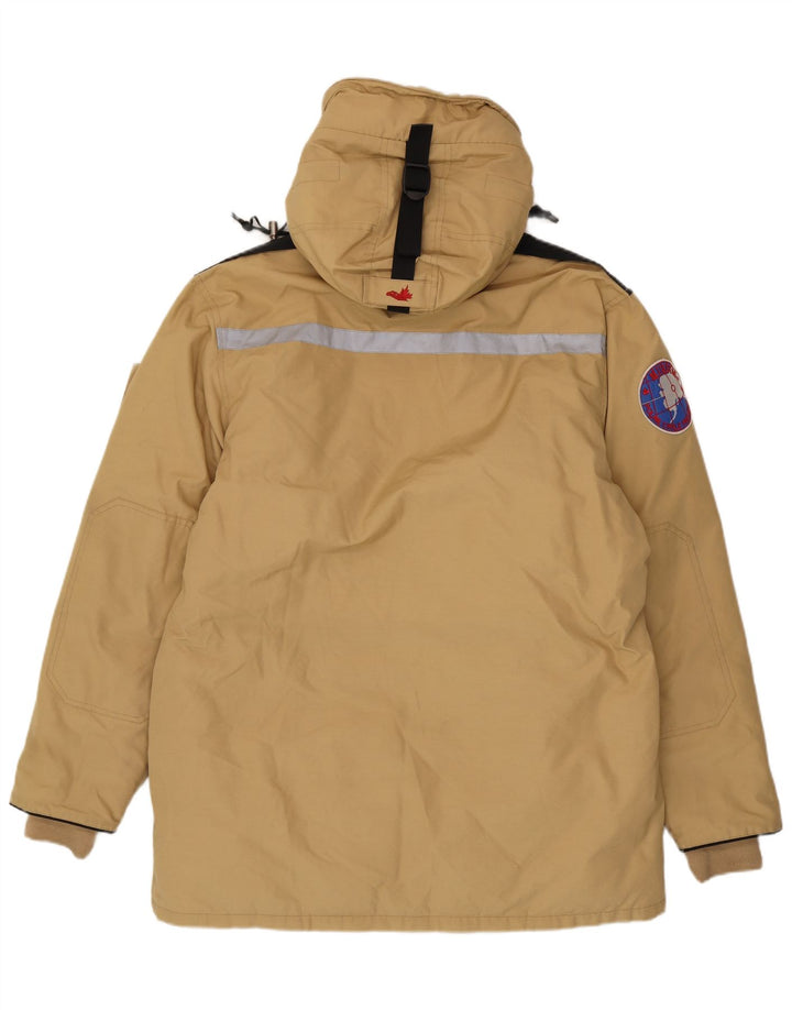 Museum Veste matelassée à capuche pour homme UK 40 Large Beige Coton