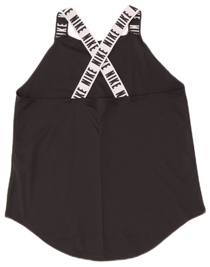 Nike Filles Dri Fit Graphic Débardeur 13-14 ans XL Noir Polyester