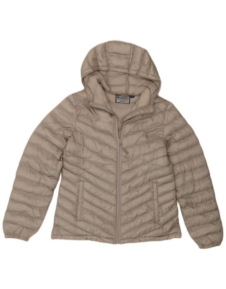 Mountain Warehouse Veste matelassée à capuche pour femme UK 12 Beige moyen Polyester