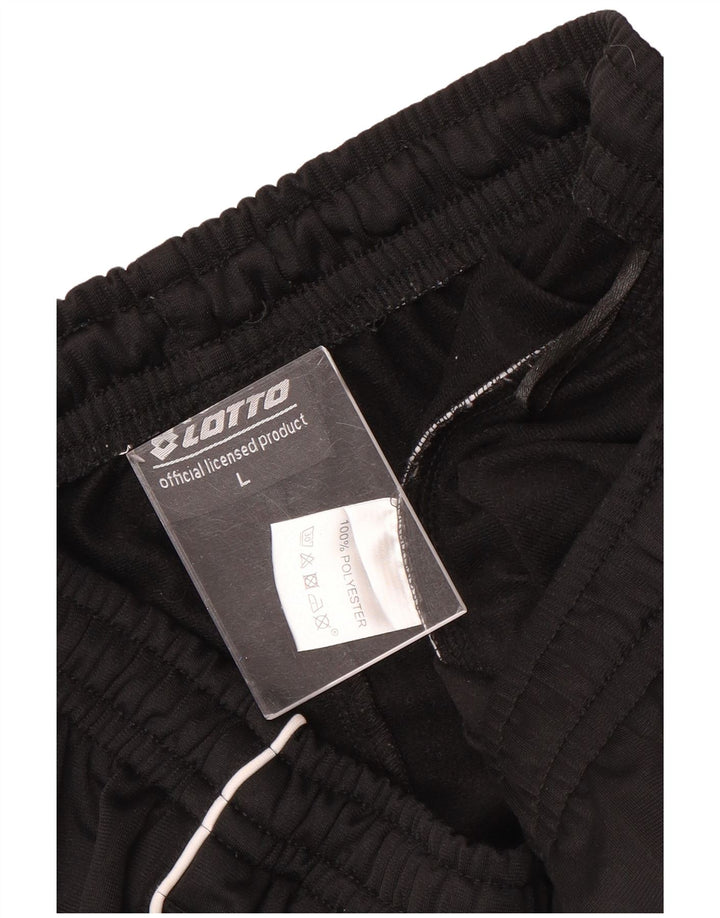 Lotto Pantalon de Survêtement Homme Joggers Large Noir Polyester