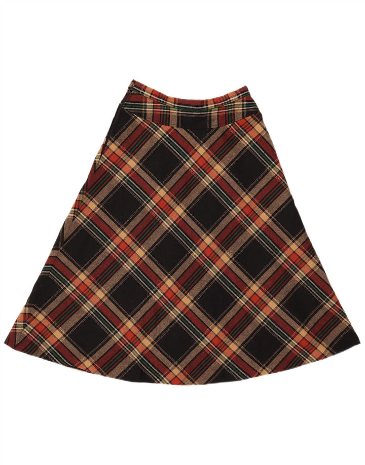 GERARD PASQUIER Jupe Trapèze Femme W24 XS Noir Carreaux Polyester