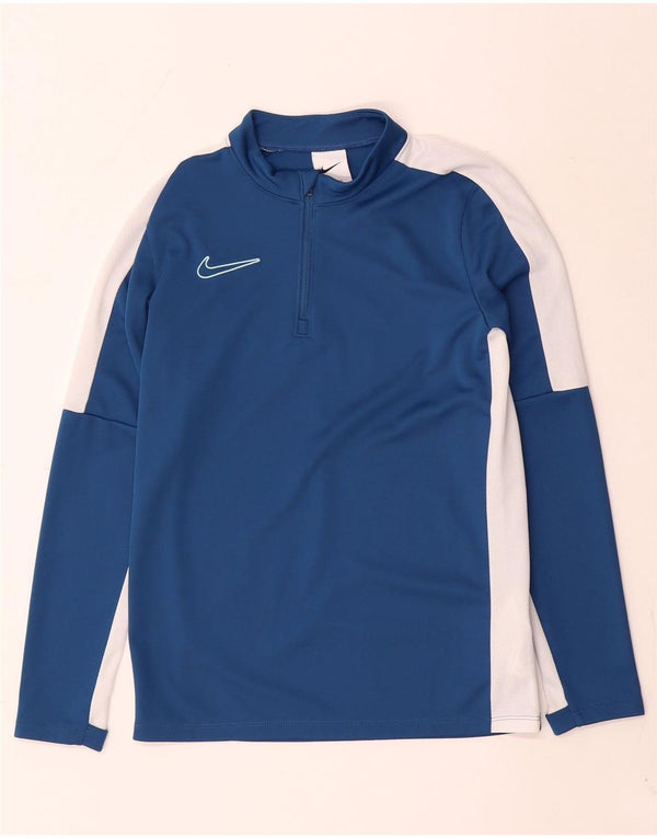 Haut de survêtement Nike Dri Fit Pullover pour garçon 10-11 ans Bleu moyen