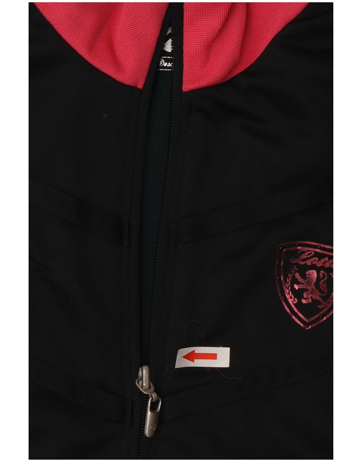 Lotto Veste de survêtement pour femme UK 44 Large Noir Colorblock Polyester
