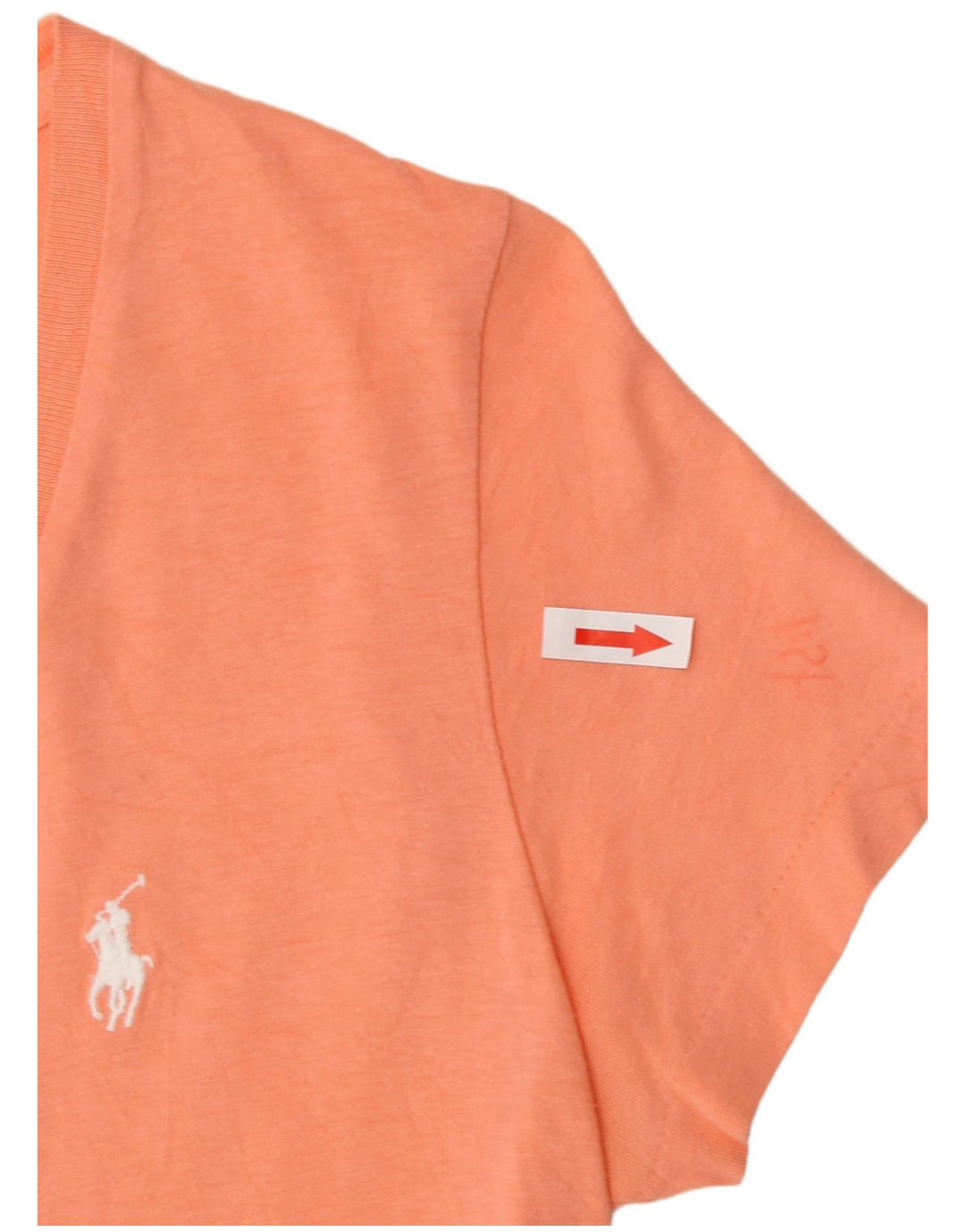 Polo Ralph Lauren T-Shirt Femme Haut Petit Coton Orange
