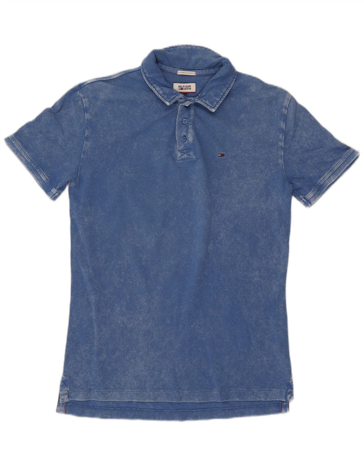 Tommy Hilfiger Polo Homme Bleu Moyen Coton