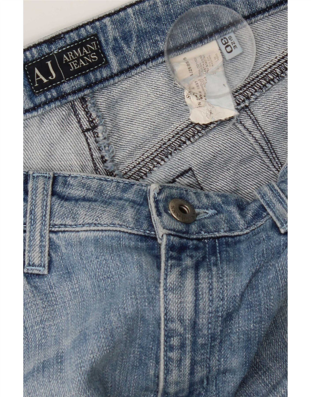 Armani Femme Bootcut Jeans W30 L29 Bleu Coton