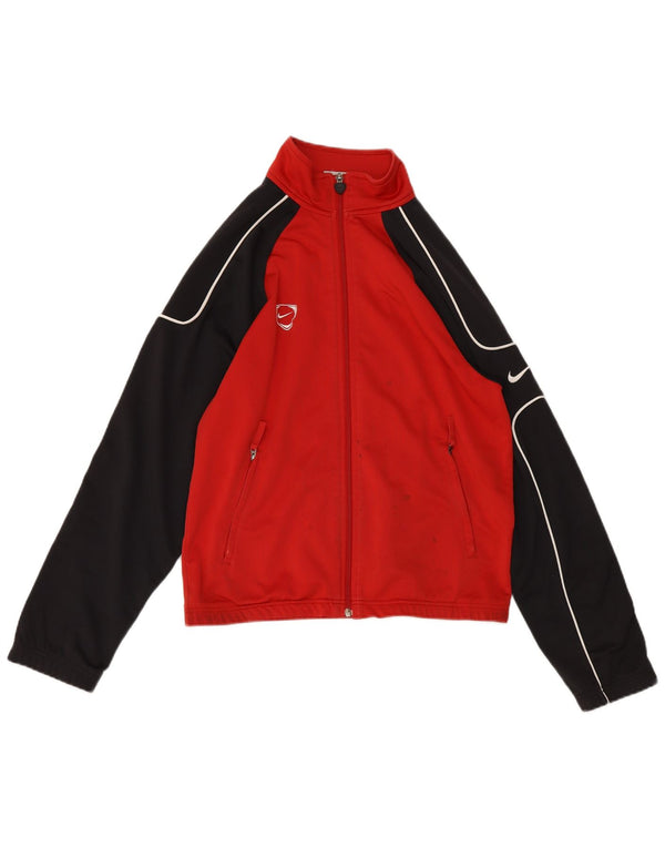 Nike Veste de survêtement pour homme UK 35/37 Petit Rouge Colorblock Polyester