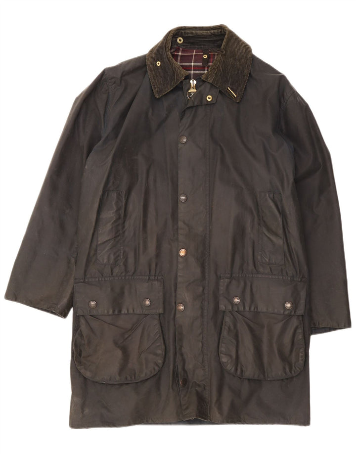 Barbour Veste en coton ciré pour homme EU 38 Noir moyen