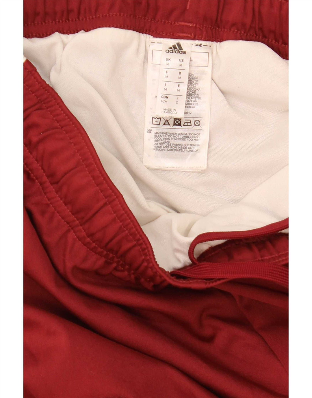 Adidas Short de Sport Arsenal Homme Polyester Bordeaux Moyen