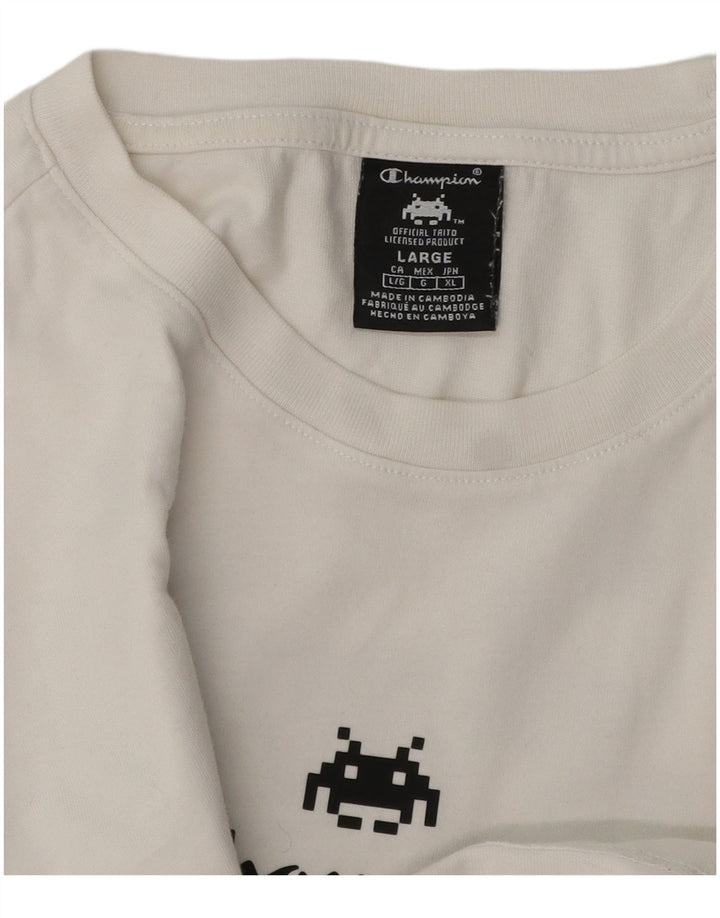 Champion T-Shirt Graphique Homme Grand Blanc
