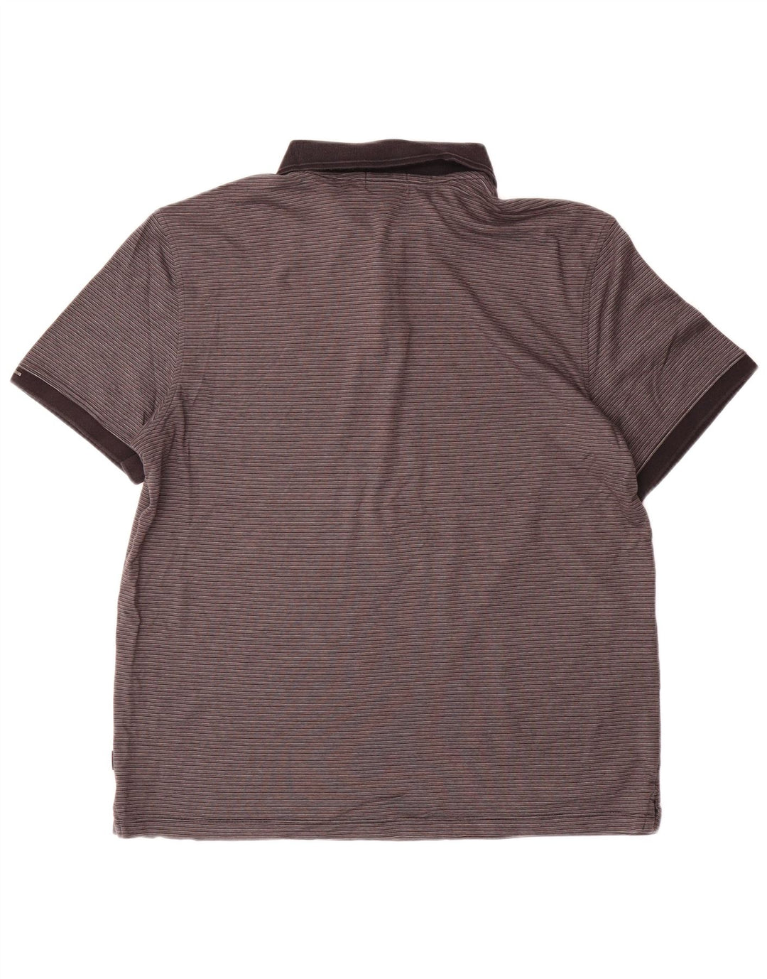 CALVIN KLEIN Polo Homme Large Gris Rayure Coton