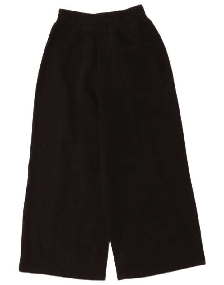 Zara Pantalon de survêtement Capri pour femme UK 8 Small Noir