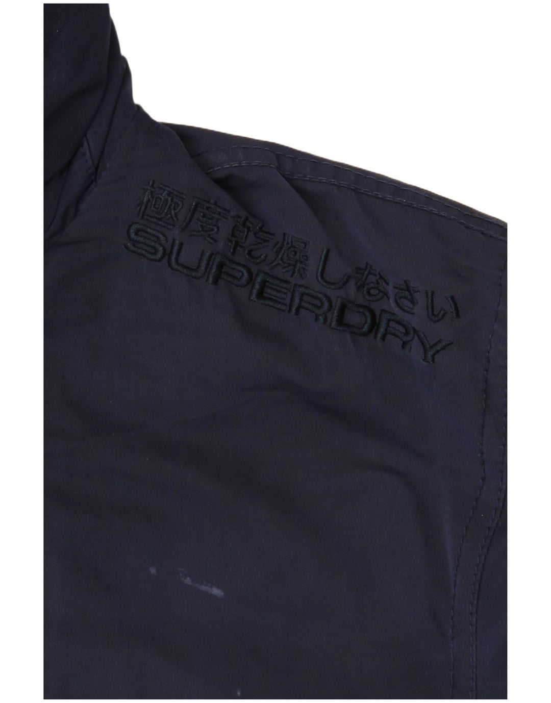 Superdry Veste Bomber Homme UK 40 Large Bleu Marine Polyester