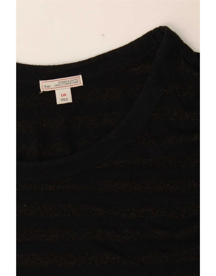 Gap Haut Femme Manches 3/4 UK 16 Large Noir