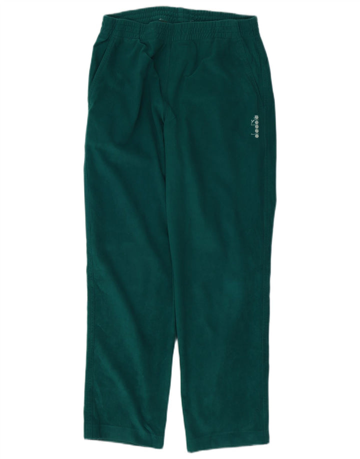 Diadora Pantalon de survêtement en velours pour homme UK 38 Vert moyen Polyester