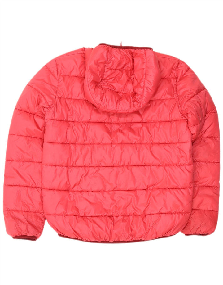 Champion Veste matelassée à capuche pour femme UK 14 Large Rouge Polyester
