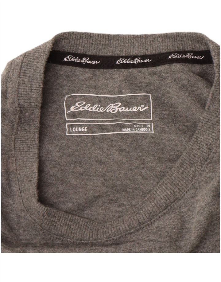 EDDIE BAUER Haut Homme Manches Longues Gris Moyen Coton