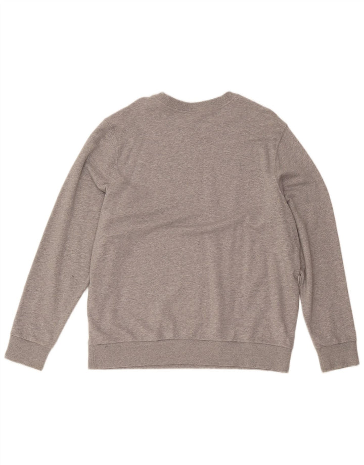 Reebok Femme Graphic Sweatshirt Jumper UK 22/24 2XL Gris Moucheté Polyester