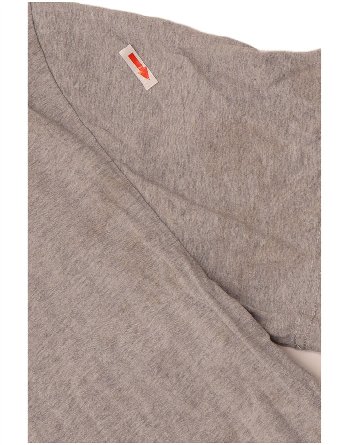 Tommy Hilfiger T-Shirt Regular Fit Graphique Homme Gris Moyen Coton