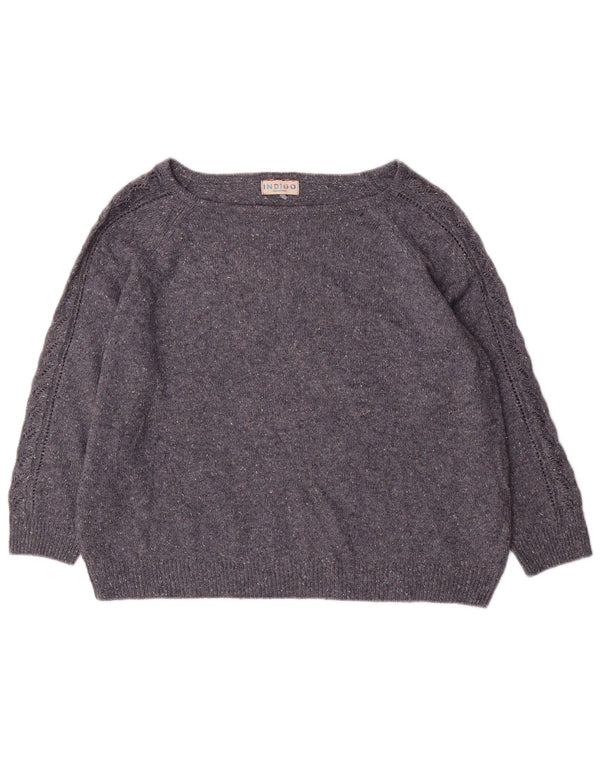 Marks & Spencer Pull col bateau pour femme UK 14 Large Bleu marine