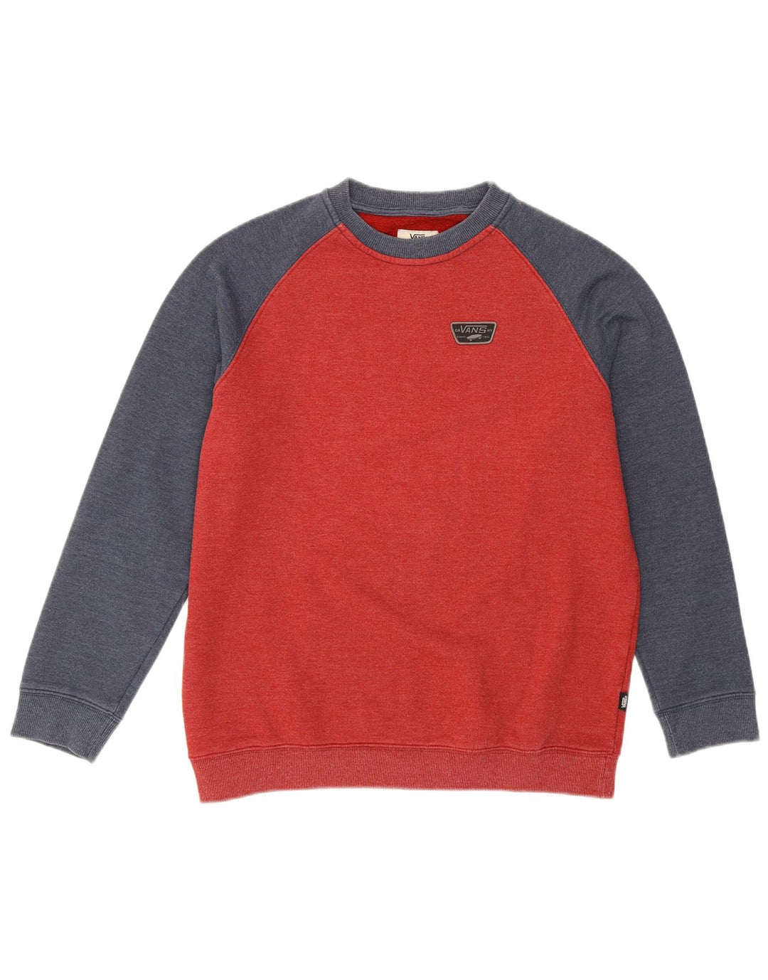 VANS Sweat-shirt pour femme UK 18 XL Rouge Colourblock Coton