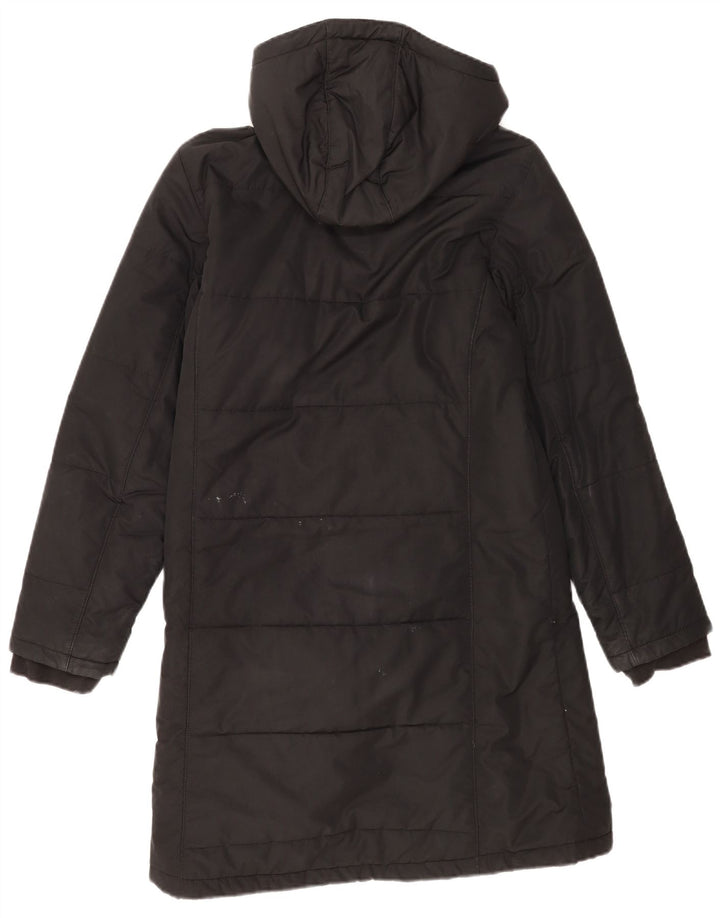 Jack Wolfskin Manteau rembourré à capuche pour femme UK 12/14 Medium Noir Polyester