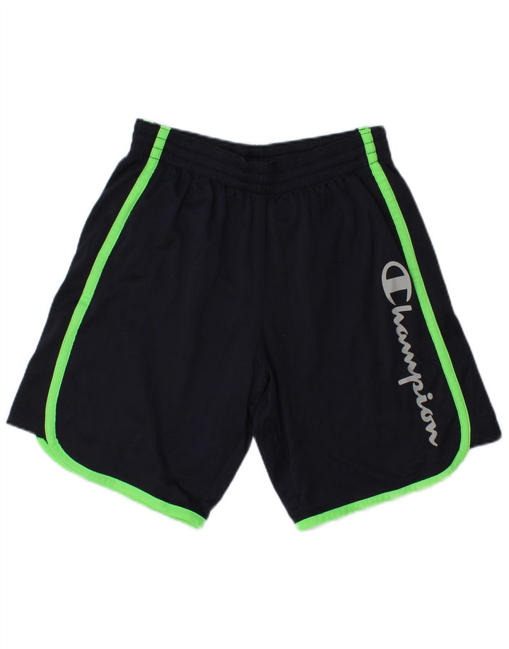 CHAMPION Short de Sport Graphique Garçon 13-14 Ans XL Bleu Marine