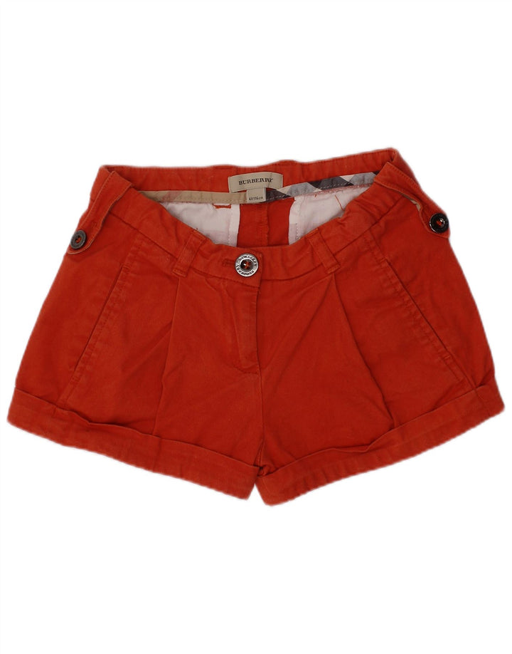 Burberry Short Chino Fille 5-6 Ans W22 Rouge Coton Classique