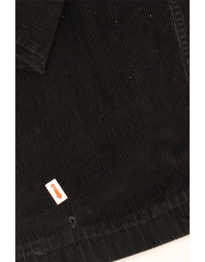 CONTE OF FLORENCE Pantalon court en velours côtelé pour homme IT 50 Large W34 L25 Noir