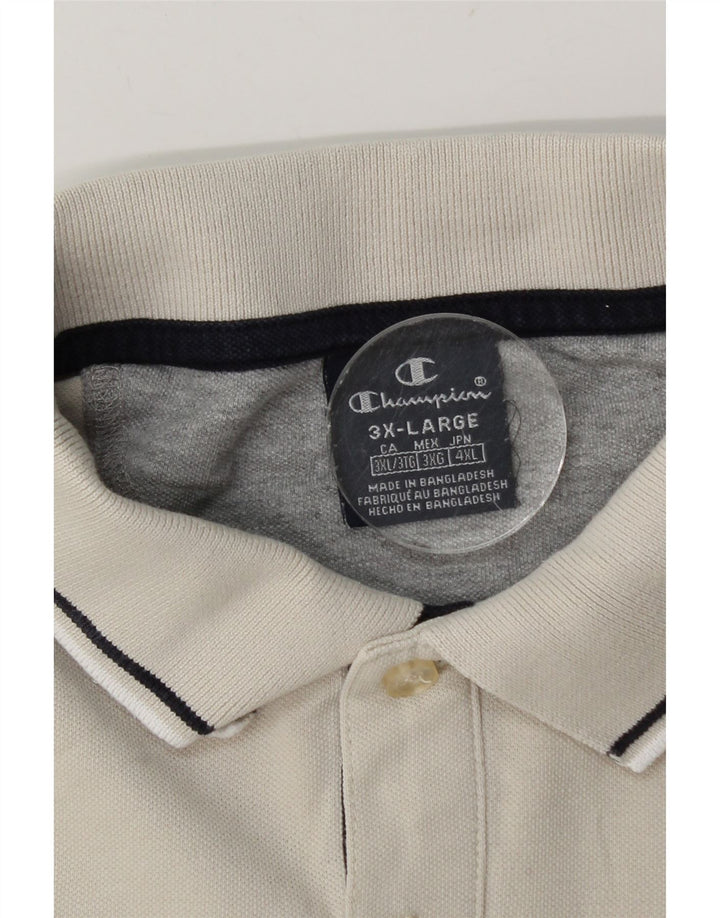 Champion Polo Homme 3XL Blanc Cassé