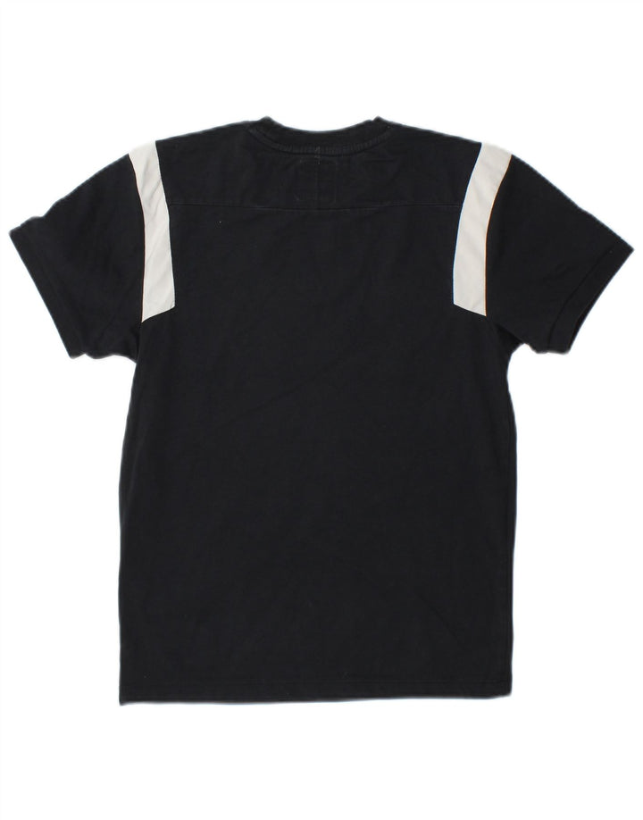 Umbro T-Shirt Garçon 9-10 Ans Coton Colorblock Noir Moyen