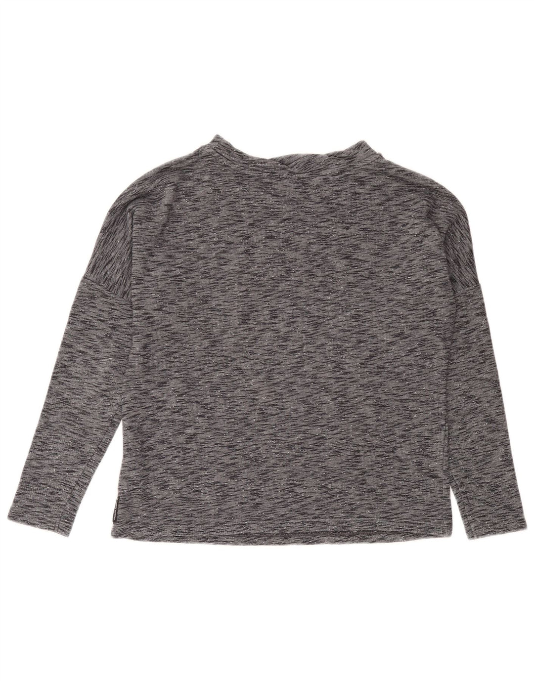 Armani Jeans Haut graphique à manches longues pour femme IT 42 Gris moyen moucheté