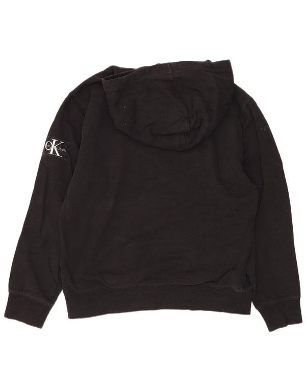 Calvin Klein Jeans Pull à capuche pour homme XL Noir Coton
