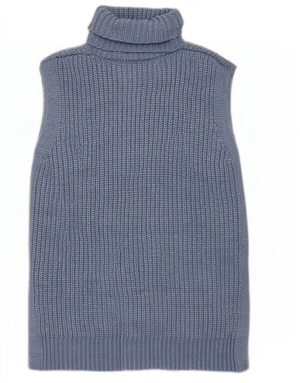 Marks & Spencer Débardeur Femme UK 14 Bleu Moyen Polyester
